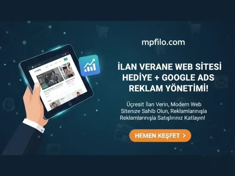 Mpfilo.com İlan Paketi Alana Ücretsiz Web Sitesi ve Ads Yönetimi