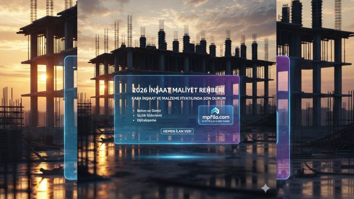 2026 İnşaat Maliyeti Kaba İnşaat Rehberi | mpfilo.com